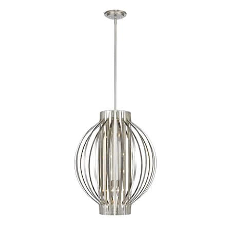 Z-Lite Moundou 8 Light Pendant, Brushed Nickel 436-24BN